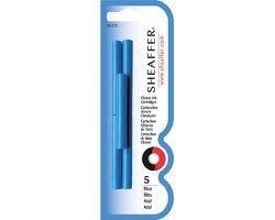 BLISTER 5 CARTUCHOS TINTA AZUL PLUMA SHEAFFER