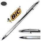 BOLIGRAFO BIC PLATEADO TINTA NEGRA