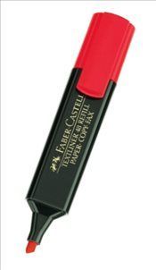 ROTULADOR FLUORESCENTE ROJO FABER CASTELL TEXTLINER 48