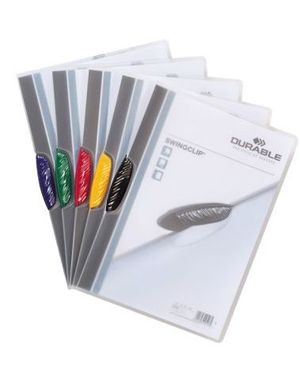 CARPETA DOSSIER SWING CLIP 30H PINZA LATERAL AMARILLO