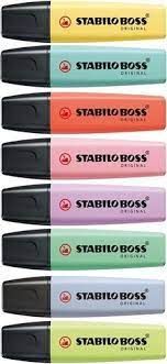 PACK 8 FLUORESCENTES PASTEL STABILO BOSS 70/8-3