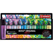 ESTUCHE 10 ROTULADORES STABILO PASTEL BOSS ARTY COOL COLORS