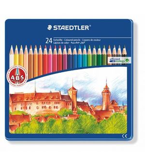 LATA CREYONES STAEDTLER 24 COLORES ABS 145CM24