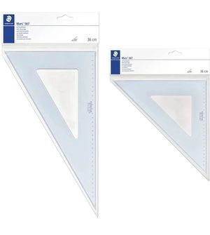 JUEGO ESCUADRA Y CARTABON STAEDTLER MARS 567 36-45 GRANDE