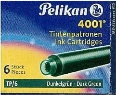 C/. 6 CARTUCHOS TINTA VERDE OSCURO PELIKAN 4001 300087