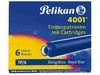 C/ 6 CARTUCHOS TINTA AZUL PELIKAN PLUMA 4001 TP/6