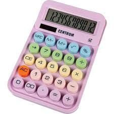 CALCULADORA CENTRUM 12D COLORES PASTEL SOBREMESA