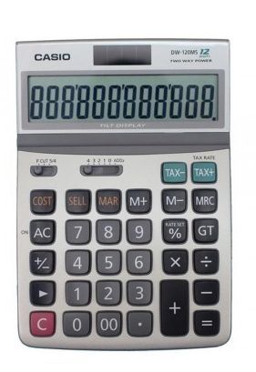 CASIO DW-120MS 12D SOBREMESA SOLAR CALCULADORA 12 DIGITOS PANTALLA INCLINADA