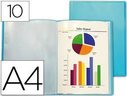 CARPETA FUNDAS 10 AZUL 52106 BEAUTONE