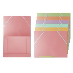CARPETA FOLIO GOMAS SOLAPAS PASTEL MANIFOL CA6623