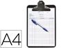 PORTAFOLIOS A4 PLASTICO NEGRO PINZA KF03300 CONNECT