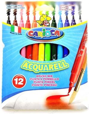 ROTULADORES CARIOCA ACQARELL 12 PUNTA FINA ACUARELABLE