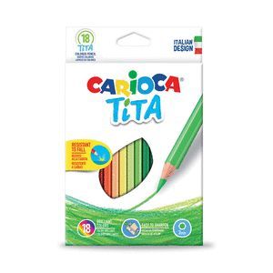 CREYONES CARIOCA 18 COLORES TITA LAPICES