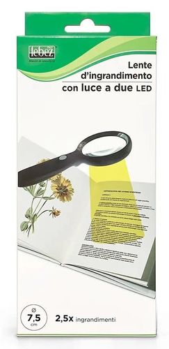 LUPA 7,5CM LED 2,5X LEBEZ LU1137