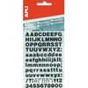 BLISTER LETRAS NEGRAS 10MM REF 4410
