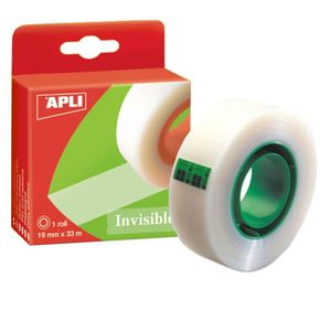 CINTA ADHESIVA INVISIBLE 11036 19MMX33M APLI