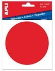 ETIQUETA PUNTO ROJO CRISTAL 11909 114X144 APLI SE�ALIZAR
