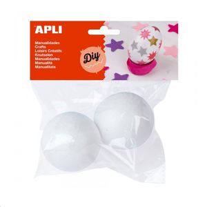 BOLSA BOLAS POREXPAN 70MM 2U APLI 13476
