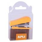 GRAPADORA APLI POCKET NARANJA CON GRAPAS 14944