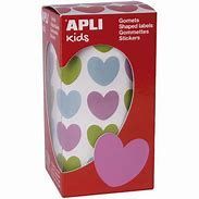 ROLLO GOMETS CORAZONES COLORES APLI 16796
