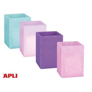 CUBILETE SILICONA GLITTER APLI 18616 SOFT PURPURINA