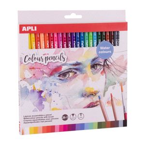 CREYONES APLI 24 COLORES TITA LAPICES ACUARELABLES PINCEL