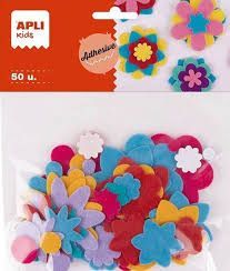 BOLSA FLORES FIELTRO COLORES SURTIDOS APLI 19588