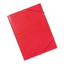 CARPETA MILAN DE GOMAS ROJO 12CGR