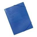 CARPETA MILAN DE GOMAS AZUL 12CGA PLASTICO