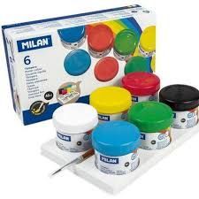 CAJA TEMPERAS MILAN 6 COLORES 40ML 03206