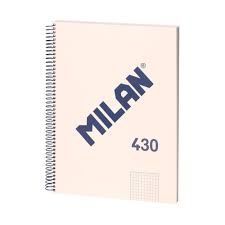 CUADERNO MILAN A4 TAPA DURA 5MM BEIGE 430