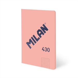 LIBRETA ROSA MILAN A4 ENCOLADA 5MM 48H 95 GR 430