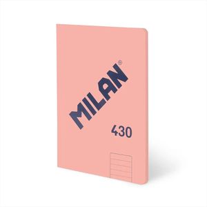 LIBRETA ROSA MILAN A4 ENCOLADA 1 RAYA 48H 95 GR 430 HORIZONTAL