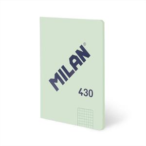 LIBRETA VERDE MILAN A4 ENCOLADA 5MM 48H 95 GR 430