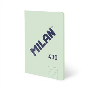 LIBRETA VERDE MILAN A4 ENCOLADA 1 RAYA 48H 95 GR 430 HORIZONTAL