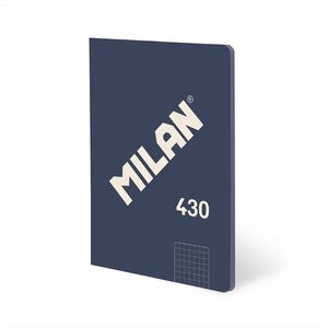 LIBRETA AZUL MILAN A4 ENCOLADA 5MM 48H 95 GR 430