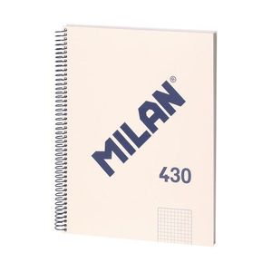 CUADERNO MILAN A5 TAPA DURA 5MM BEIGE 430