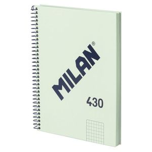 CUADERNO MILAN A5 TAPA DURA 5MM VERDE 430