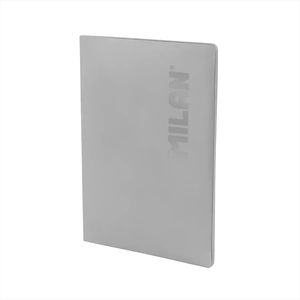 LIBRETA GRIS MILAN A4 ENCOLADA 1 RAYA 48H 95 GR SHADOW HORIZONTAL