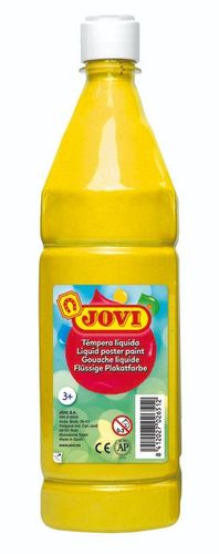 TEMPERA LIQUIDA 1 LITRO AMARILLO JOVI