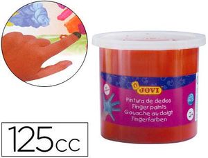 TEMPERA DEDOS ROJA 125 ML JOVI 16451 BERMELLON