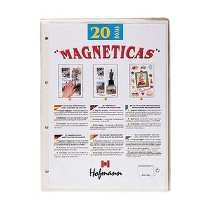 RECAMBIO 20 HOJAS MAGNETICAS ALBUM FOTOS HOFMANN