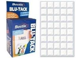BLU TACK MASILLA ADHESIVA BLANCO CUARTEADO BOSTIK PL1752