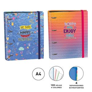 CARTAPACIO RINGBOOK A4 SENFORT 120H HAPPY DAY