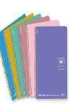 CUADERNO ESPIRAL SOFT A5 5MM 50H SENFORT BURDEOS