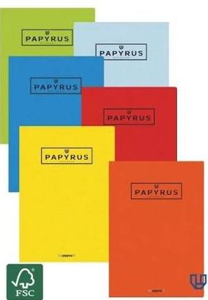 LIBRETA A5 + GOFRADA 4MM 48H 90G 4X4 SURTIDOS PAPYRUS