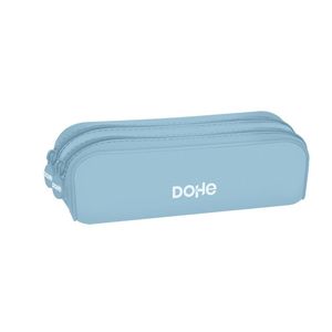 ESTUCHE SILICONA DOBLE DOHE AZUL 2 CREMALLERAS