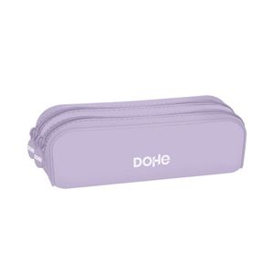 ESTUCHE SILICONA DOBLE DOHE LILA 2 CREMALLERAS