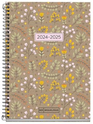 AGENDA ESCOLAR MIQUELRIUS 1DP 2024-25 LEAVES