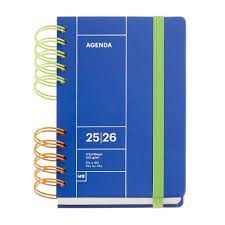 AGENDA ESCOLAR MIQUELRIUS 1DP 2025-26 ACTIVA BACK BASICS AZUL